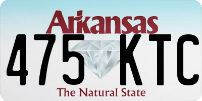AR license plate 475KTC