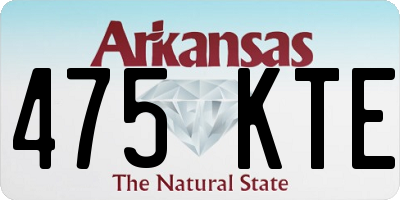 AR license plate 475KTE