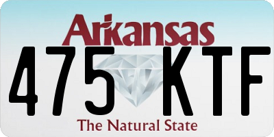 AR license plate 475KTF