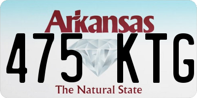 AR license plate 475KTG