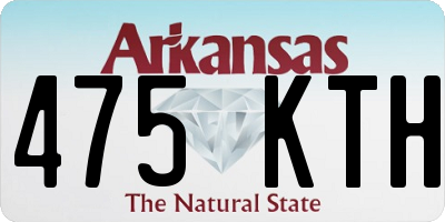 AR license plate 475KTH