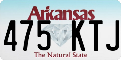 AR license plate 475KTJ