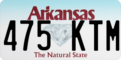 AR license plate 475KTM