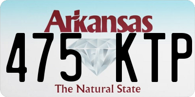 AR license plate 475KTP