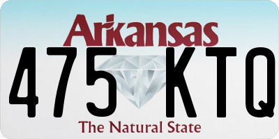 AR license plate 475KTQ
