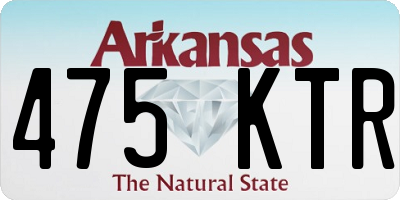AR license plate 475KTR