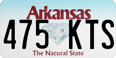 AR license plate 475KTS