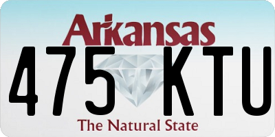 AR license plate 475KTU