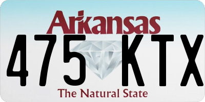 AR license plate 475KTX