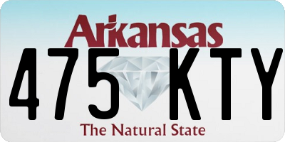 AR license plate 475KTY