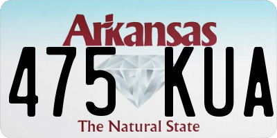 AR license plate 475KUA