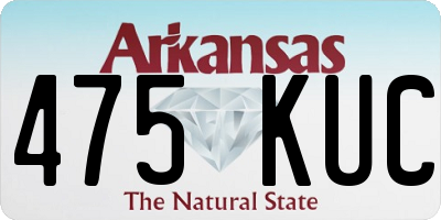 AR license plate 475KUC