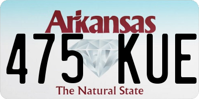 AR license plate 475KUE