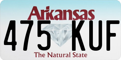 AR license plate 475KUF