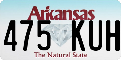 AR license plate 475KUH