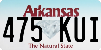 AR license plate 475KUI