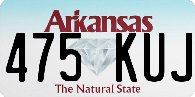 AR license plate 475KUJ