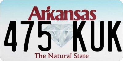 AR license plate 475KUK