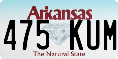 AR license plate 475KUM