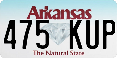 AR license plate 475KUP