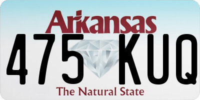 AR license plate 475KUQ