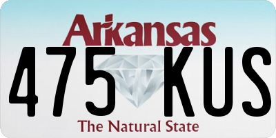 AR license plate 475KUS