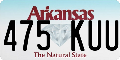 AR license plate 475KUU