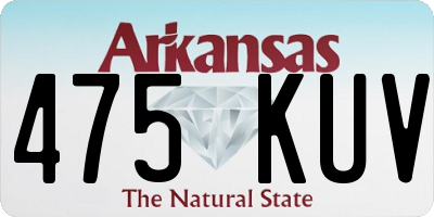 AR license plate 475KUV