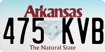 AR license plate 475KVB