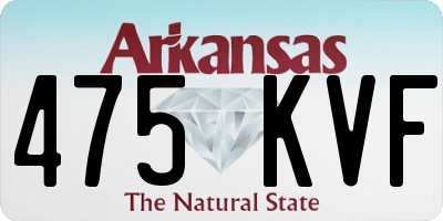 AR license plate 475KVF