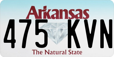AR license plate 475KVN