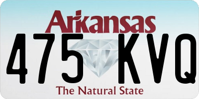 AR license plate 475KVQ