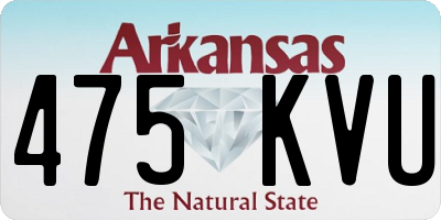 AR license plate 475KVU