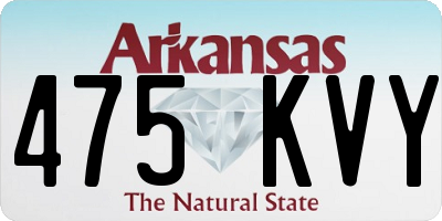 AR license plate 475KVY