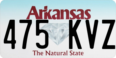 AR license plate 475KVZ