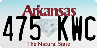 AR license plate 475KWC