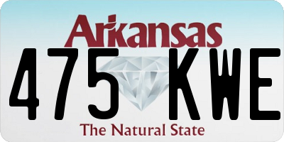 AR license plate 475KWE