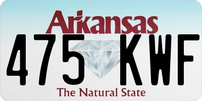 AR license plate 475KWF