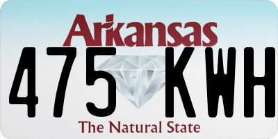 AR license plate 475KWH
