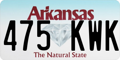 AR license plate 475KWK