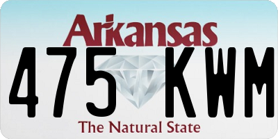 AR license plate 475KWM