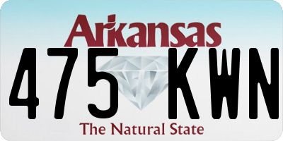 AR license plate 475KWN