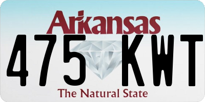 AR license plate 475KWT