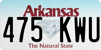 AR license plate 475KWU