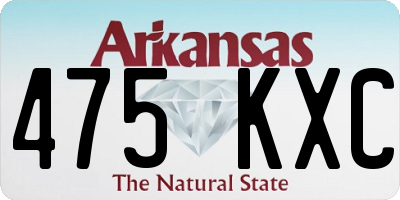 AR license plate 475KXC