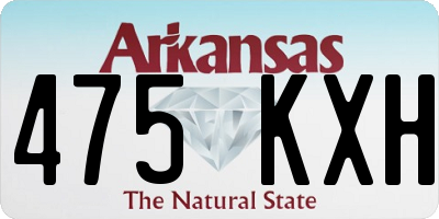 AR license plate 475KXH