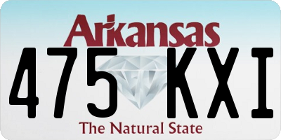 AR license plate 475KXI