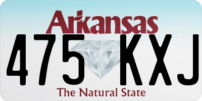 AR license plate 475KXJ