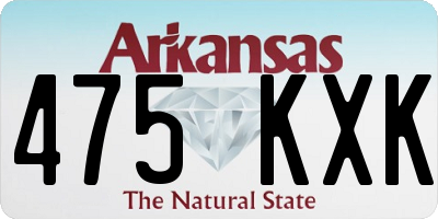 AR license plate 475KXK