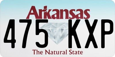 AR license plate 475KXP